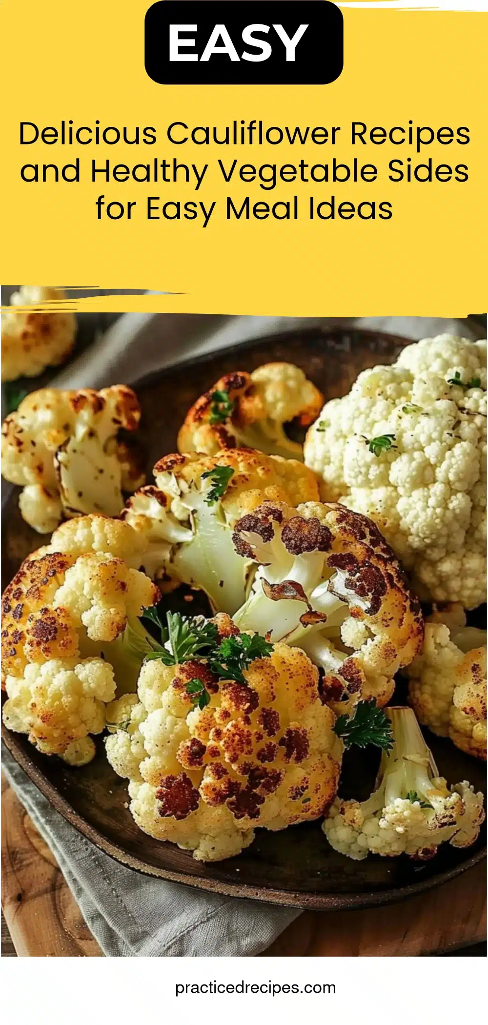 Delicious Cauliflower Recipes and Healthy Vegetable Sides for Easy Meal Ideas