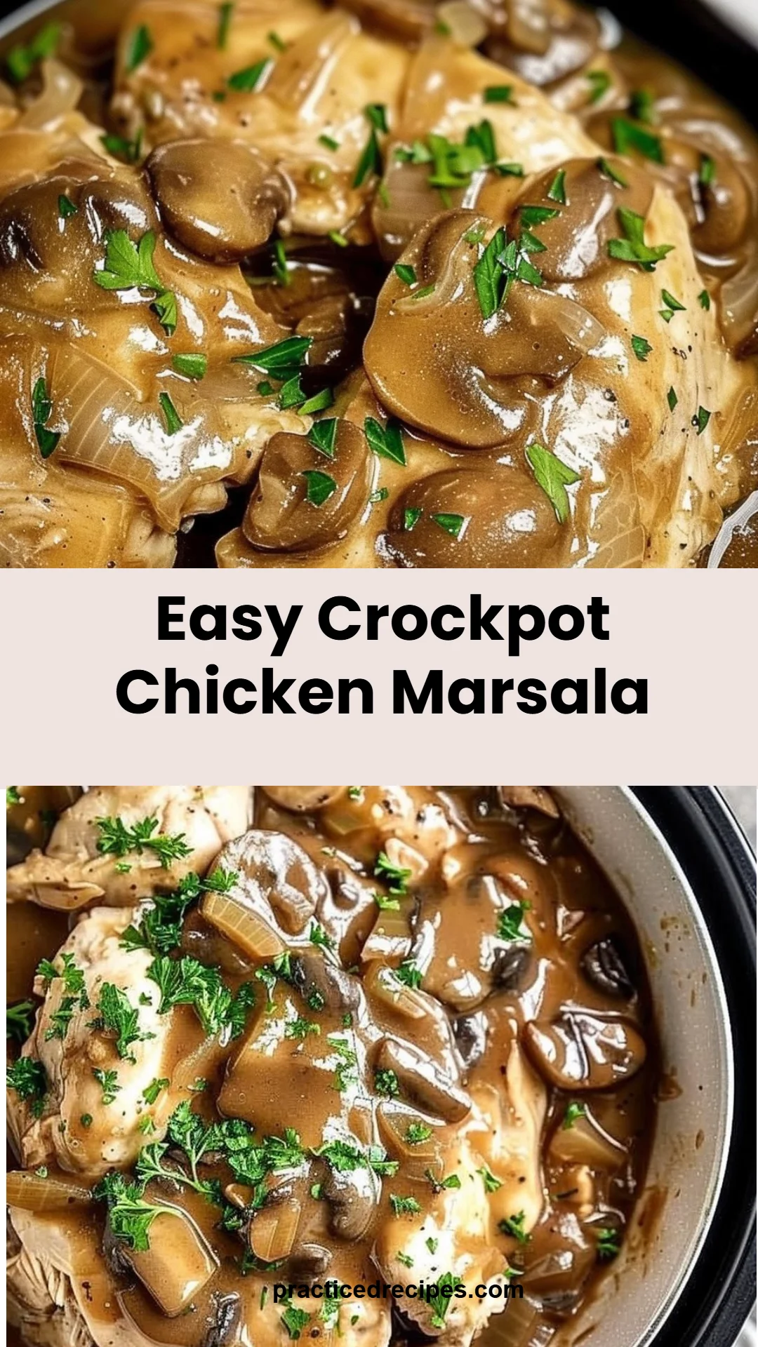 Easy Crockpot Chicken Marsala