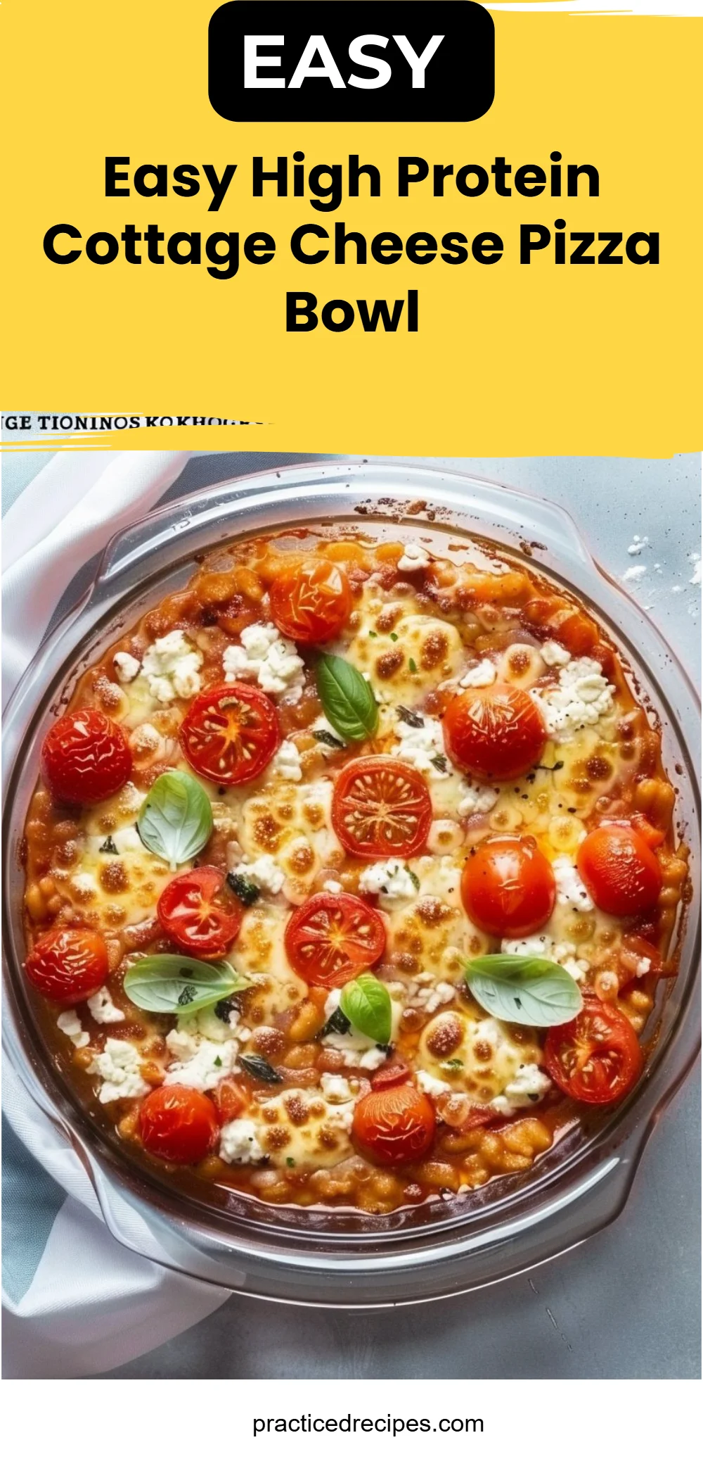 Easy High Protein Cottage Cheese Pizza Bowl