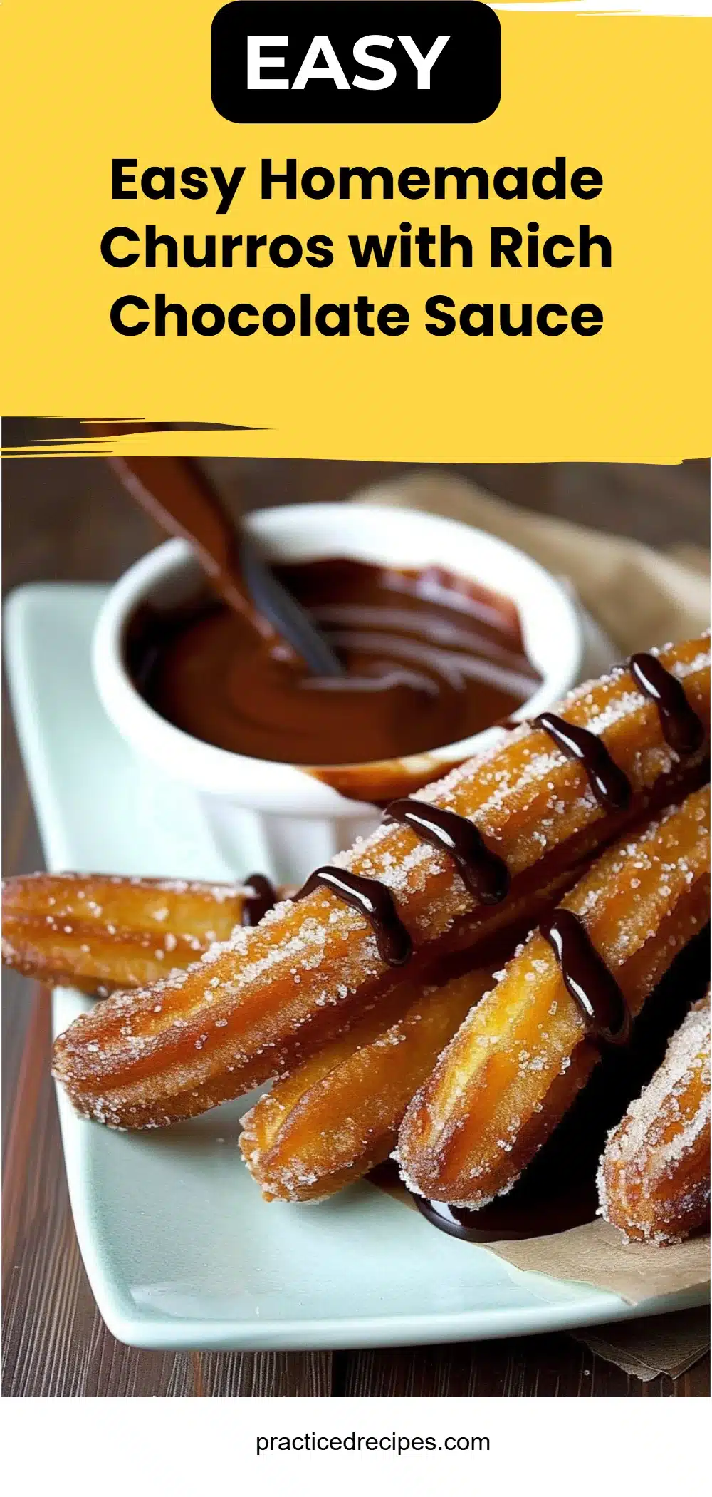 Easy Homemade Churros with Rich Chocolate Sauce