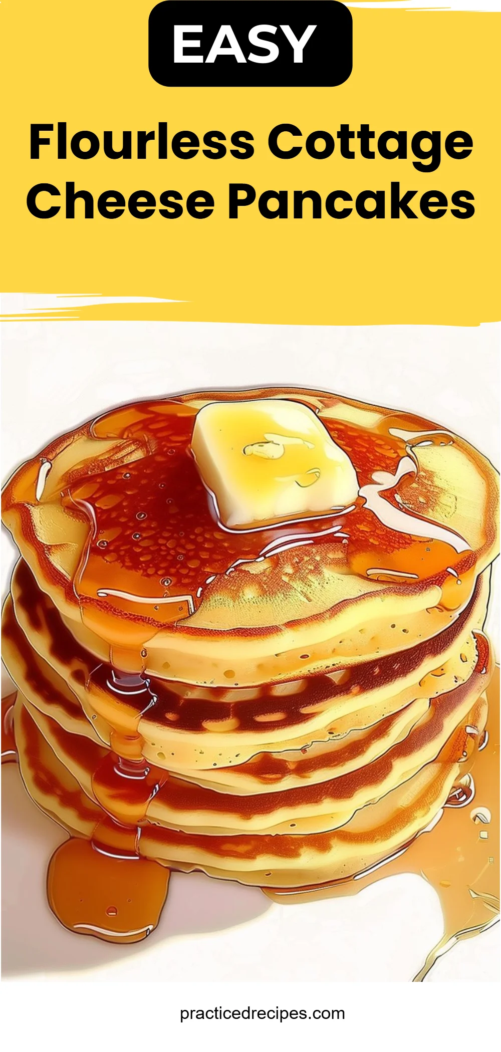 Flourless Cottage Cheese Pancakes