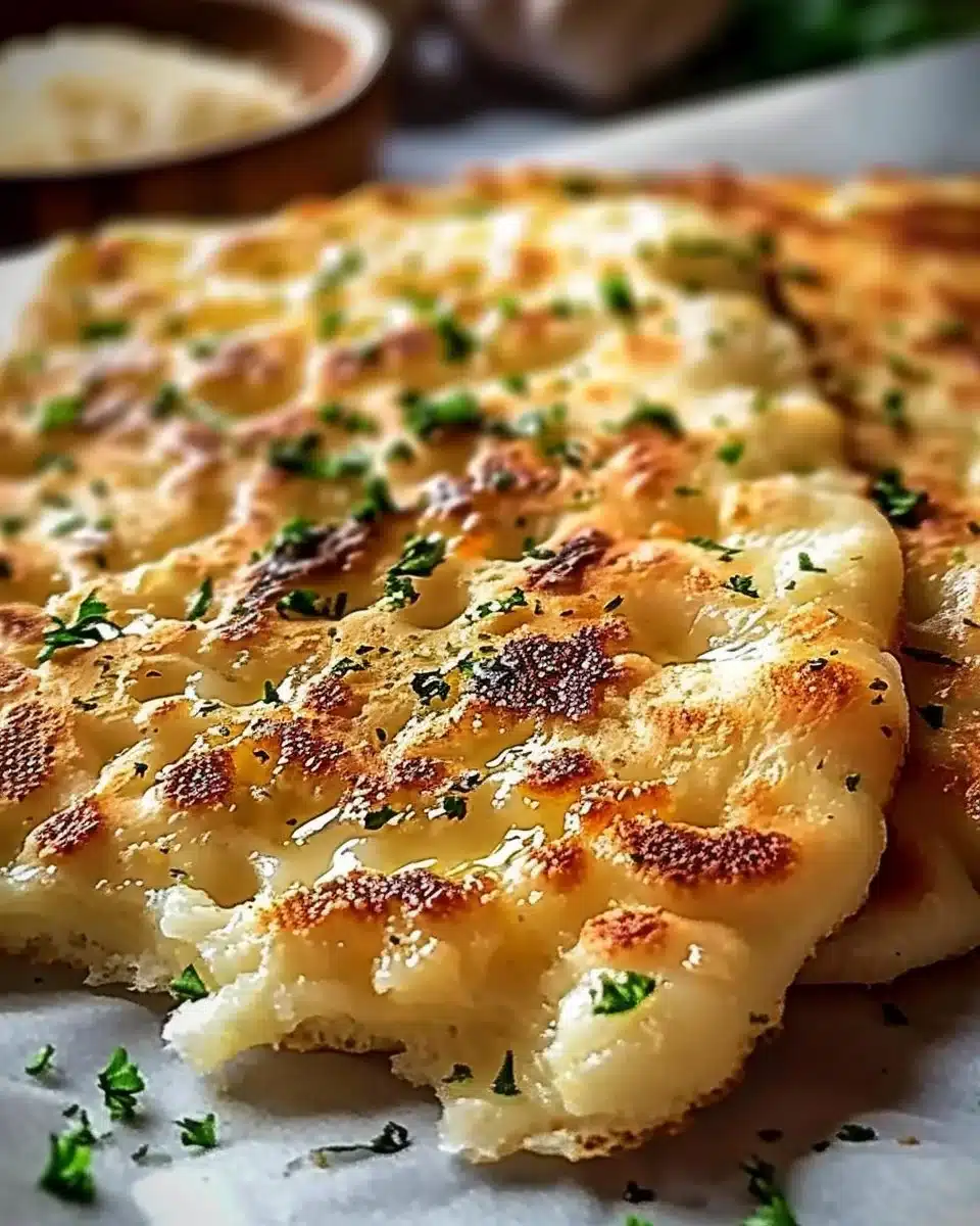 Irresistibly Easy Keto Garlic Flatbread for Any Meal