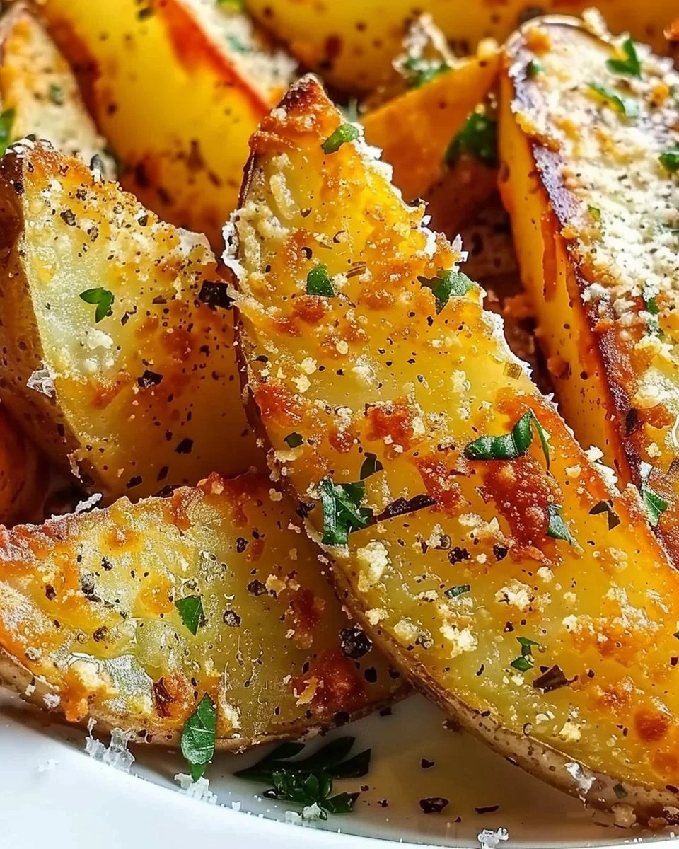 Garlic Parmesan Potato Wedges