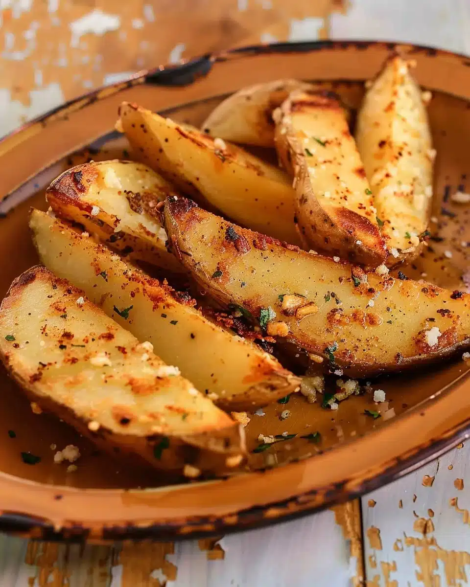 Garlic Parmesan Potato Wedges