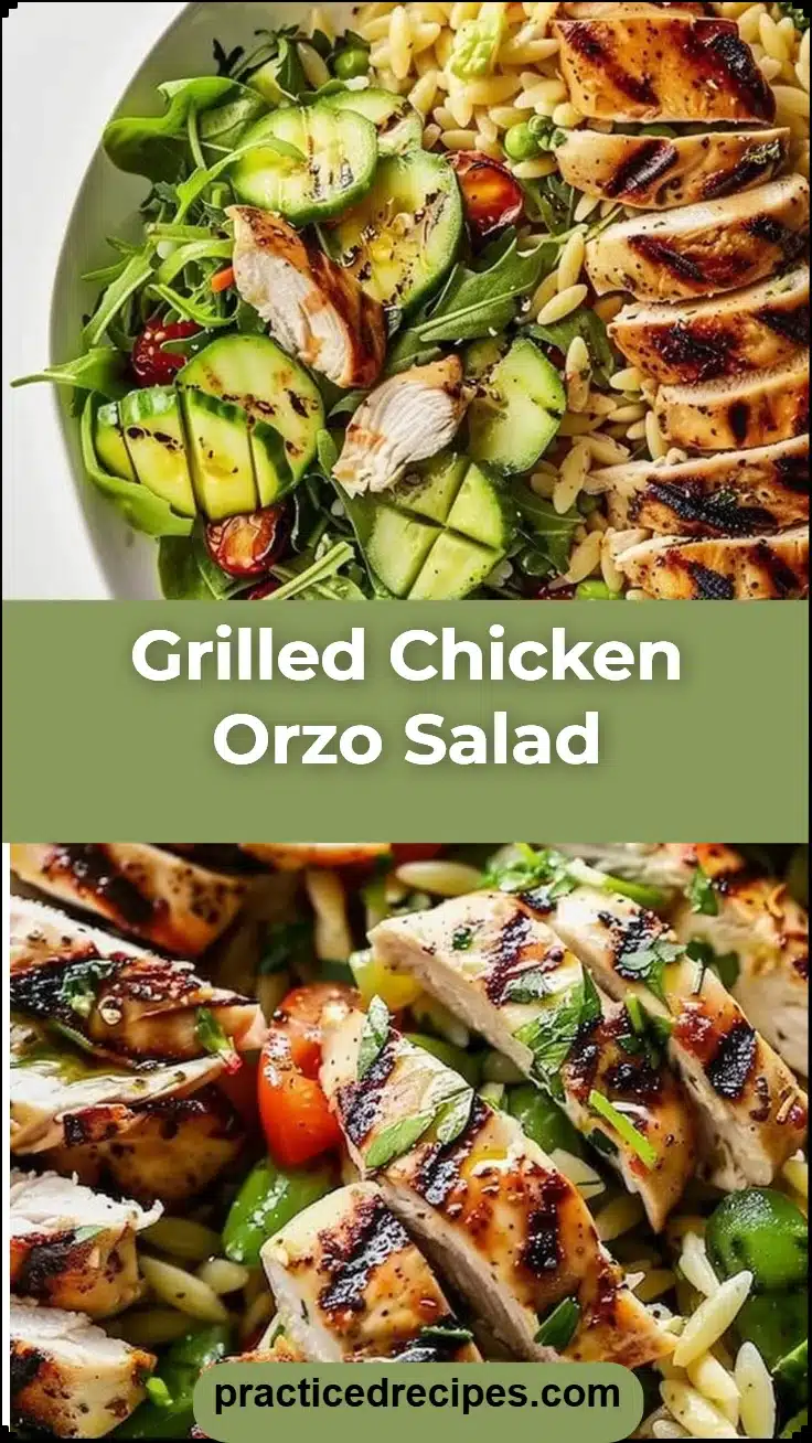 Grilled Chicken Orzo Salad