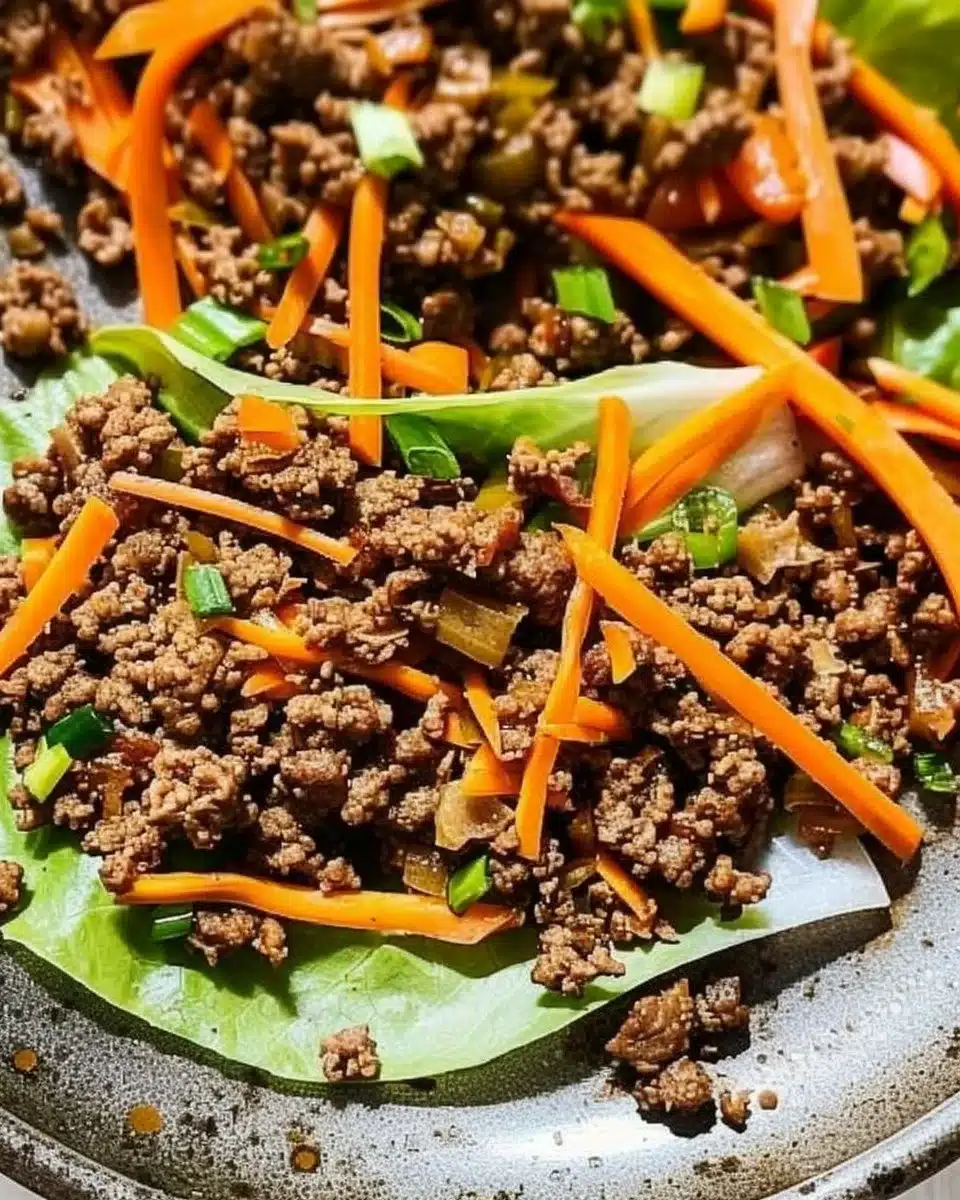 Ground Beef Lettuce Wraps