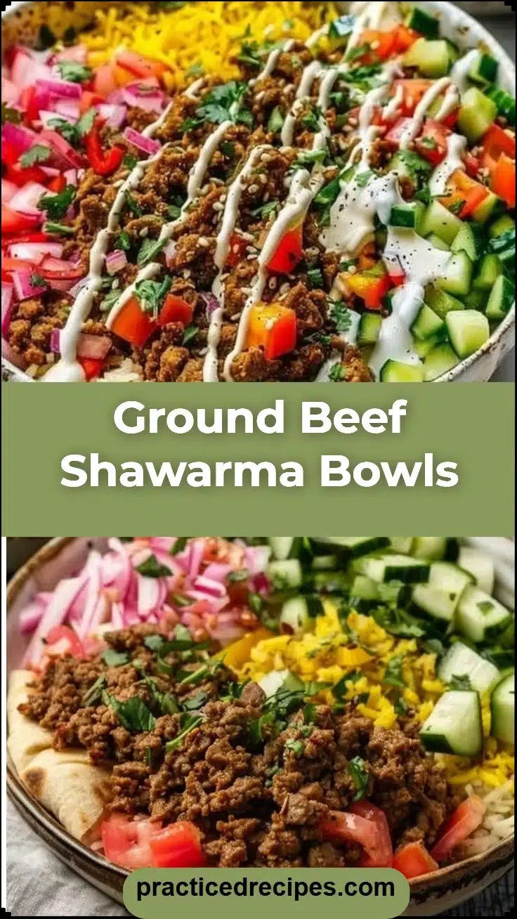 Ground Beef Shawarma Bowls