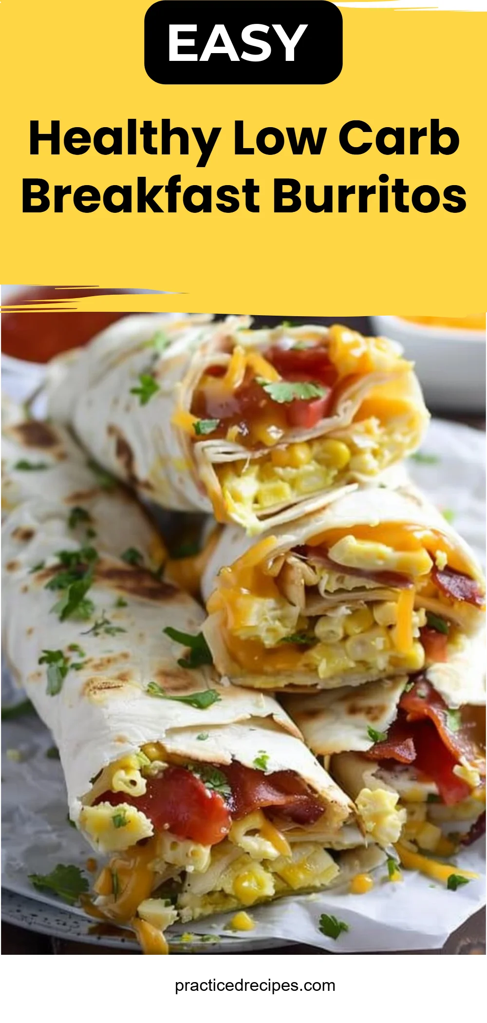 Healthy Low Carb Breakfast Burritos