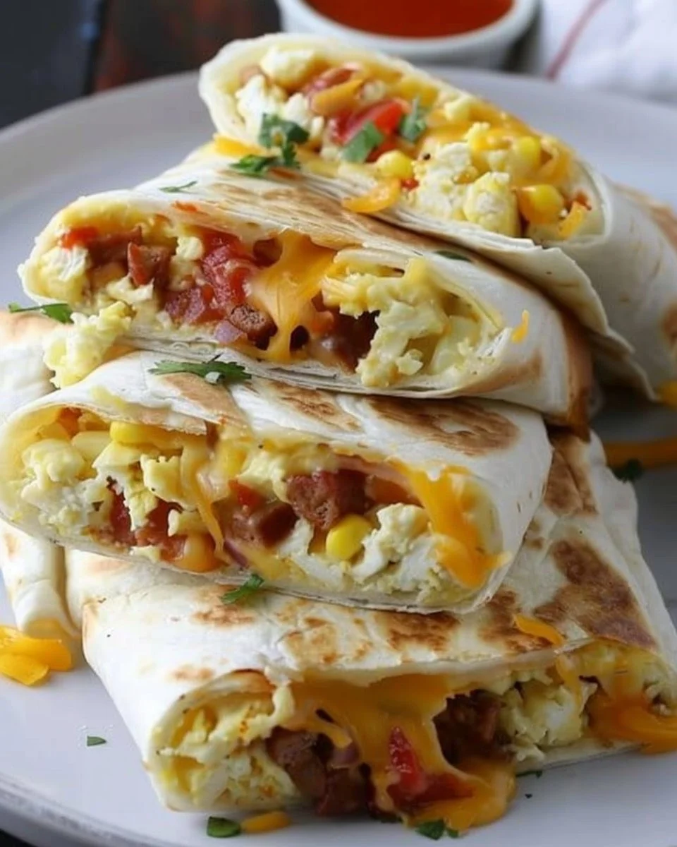 Healthy Low Carb Breakfast Burritos