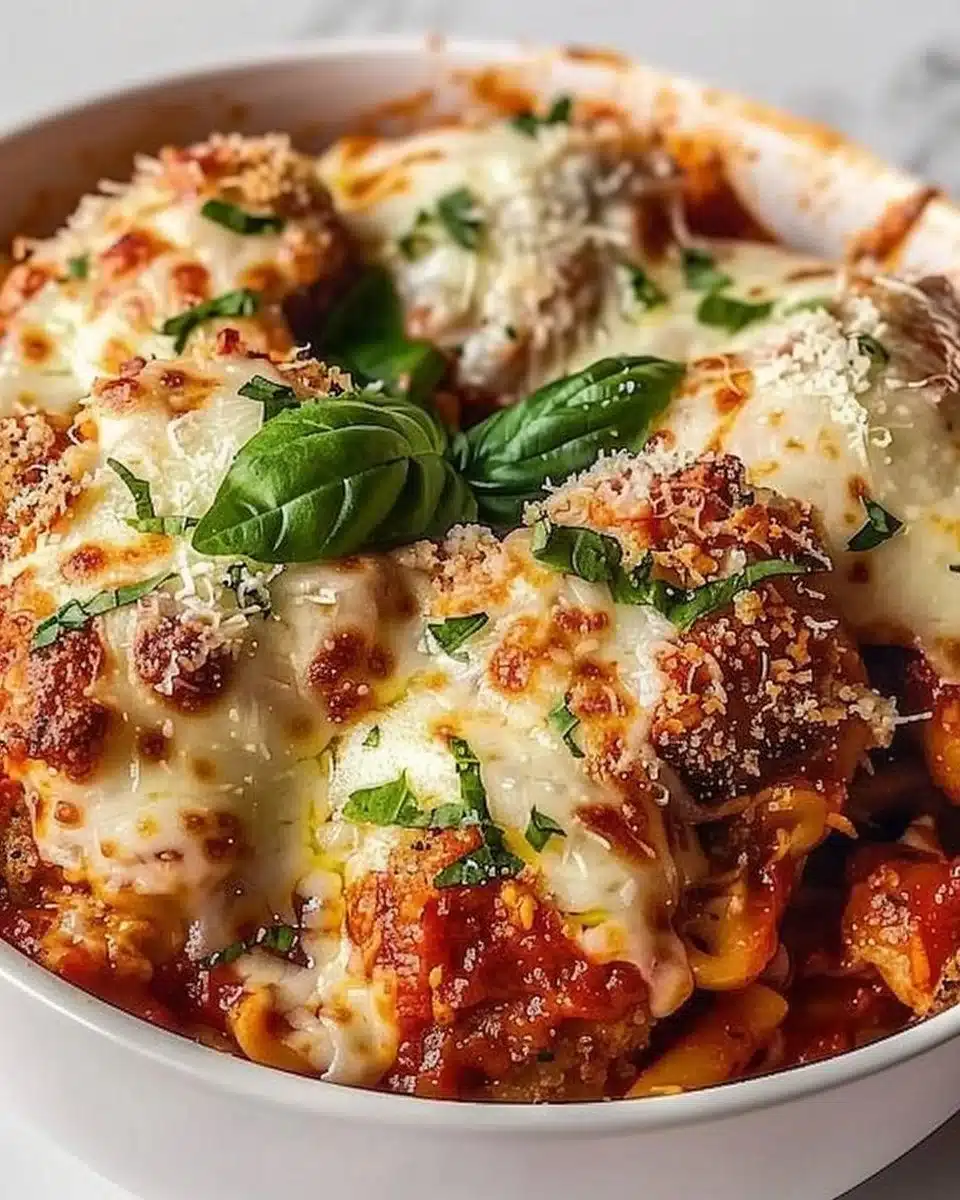 High Protein Chicken Parm Cottage Cheese Bowl to Love