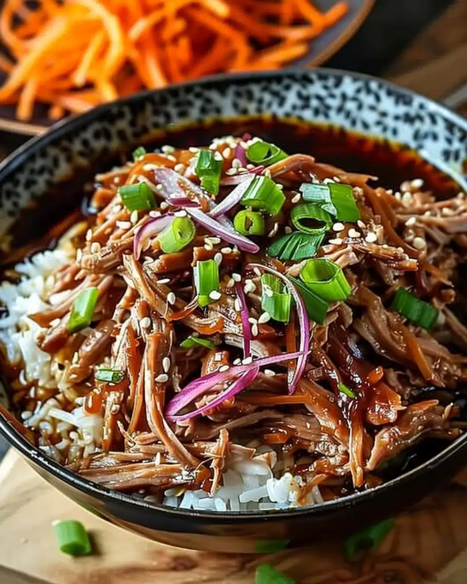 Irresistibly Juicy Slow Cooker Asian Pulled Pork Delight