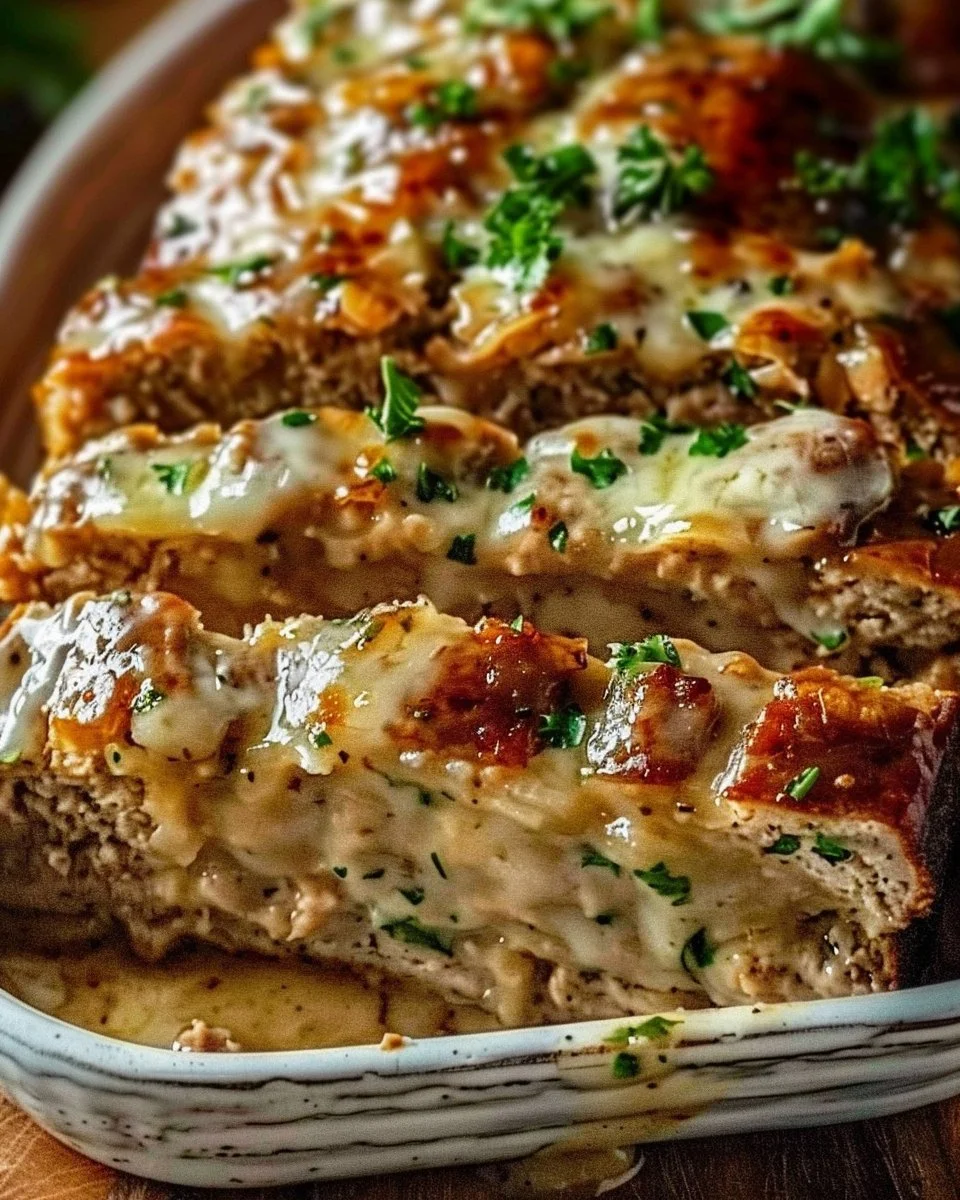 Juicy Garlic Parmesan Chicken Meatloaf: Comfort Food Delight