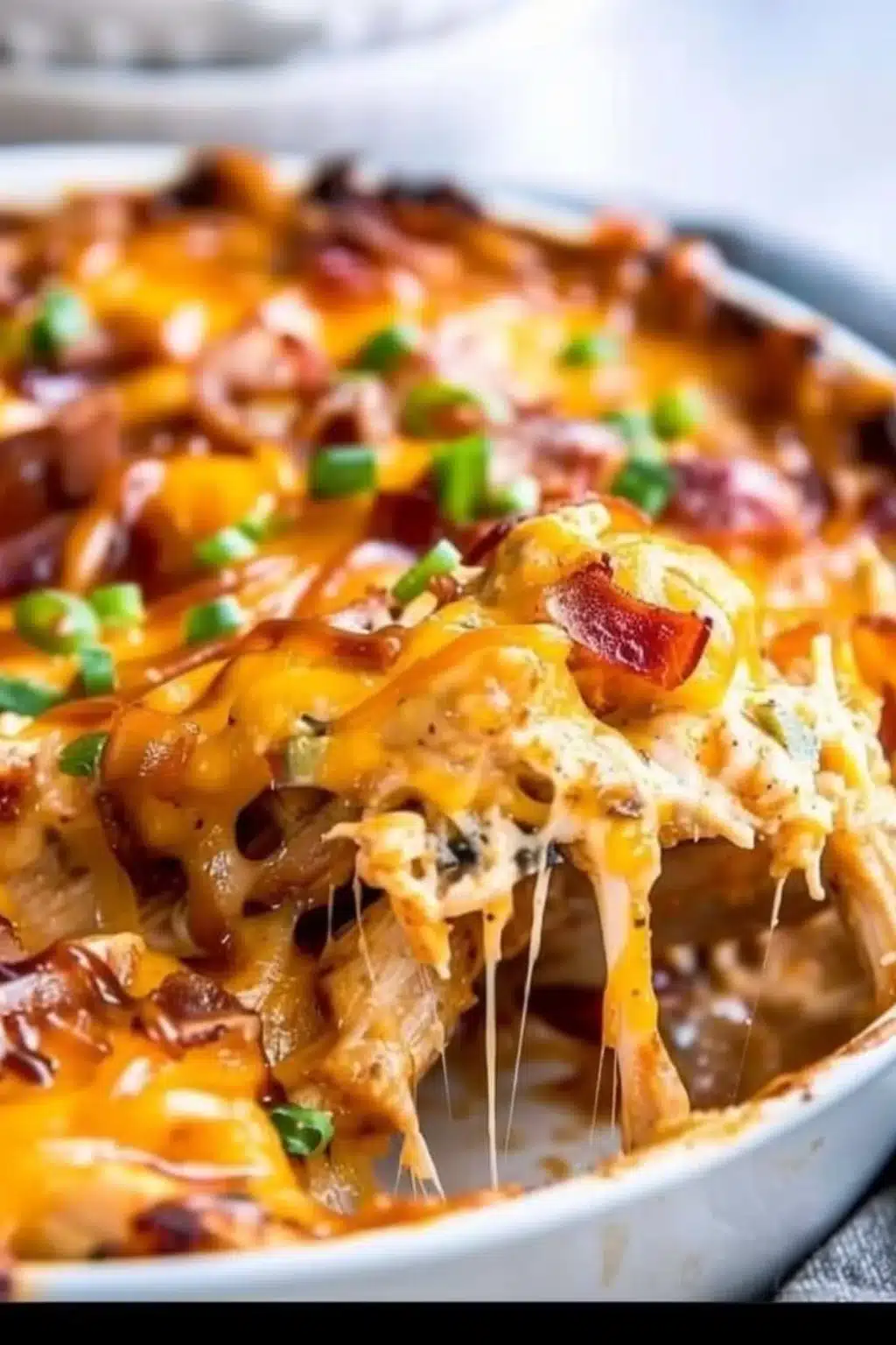 Keto BBQ Chicken Casserole