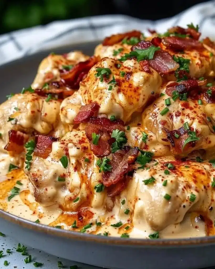 Delicious Keto Crack Chicken served in a bowl, perfect for low-carb diets.