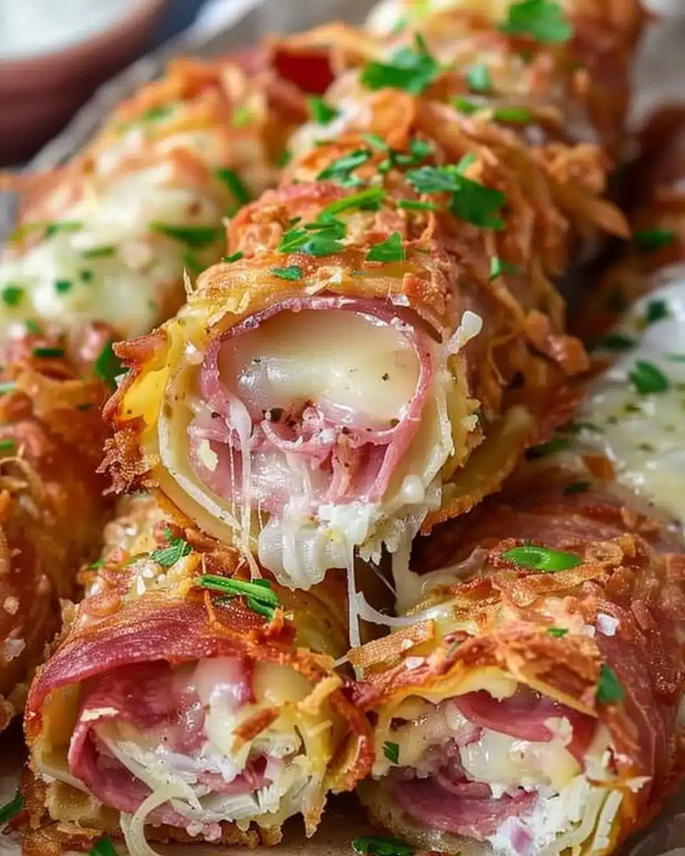 Keto Crispy Reuben Roll-Ups