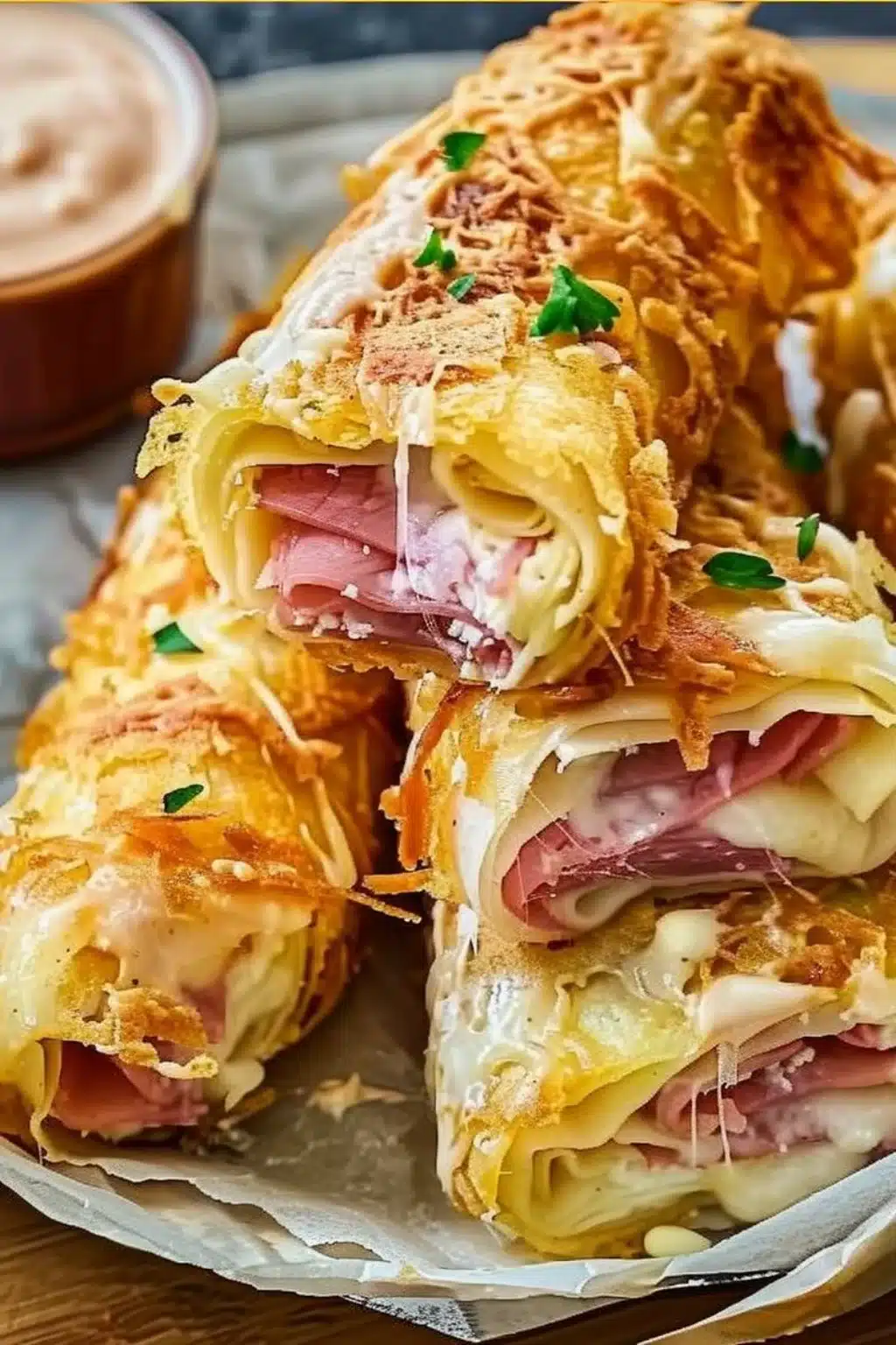 Keto Crispy Reuben Roll-Ups