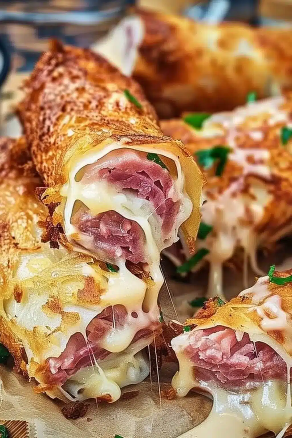 Keto Crispy Reuben Roll-Ups