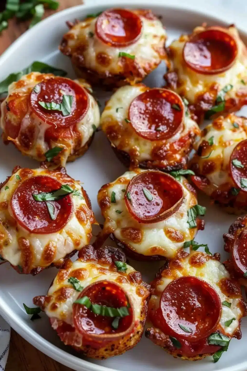 Keto Pepperoni Pizza Bites