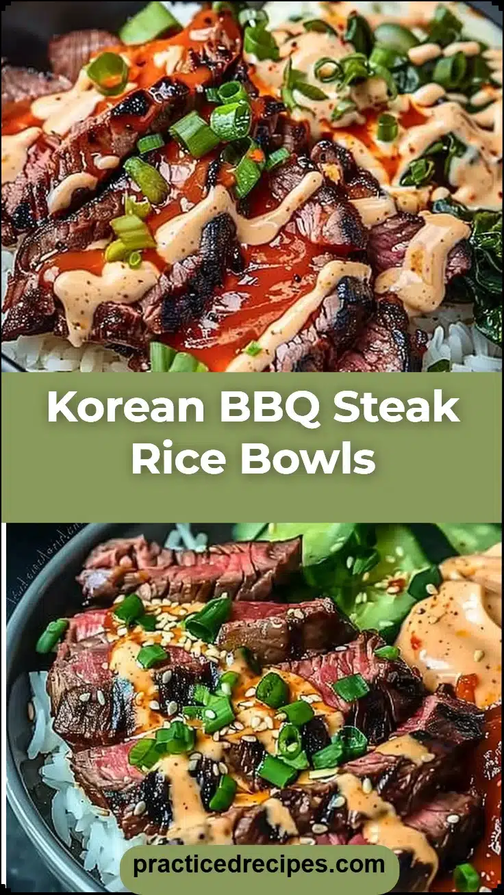 Korean BBQ Steak Rice Bowls