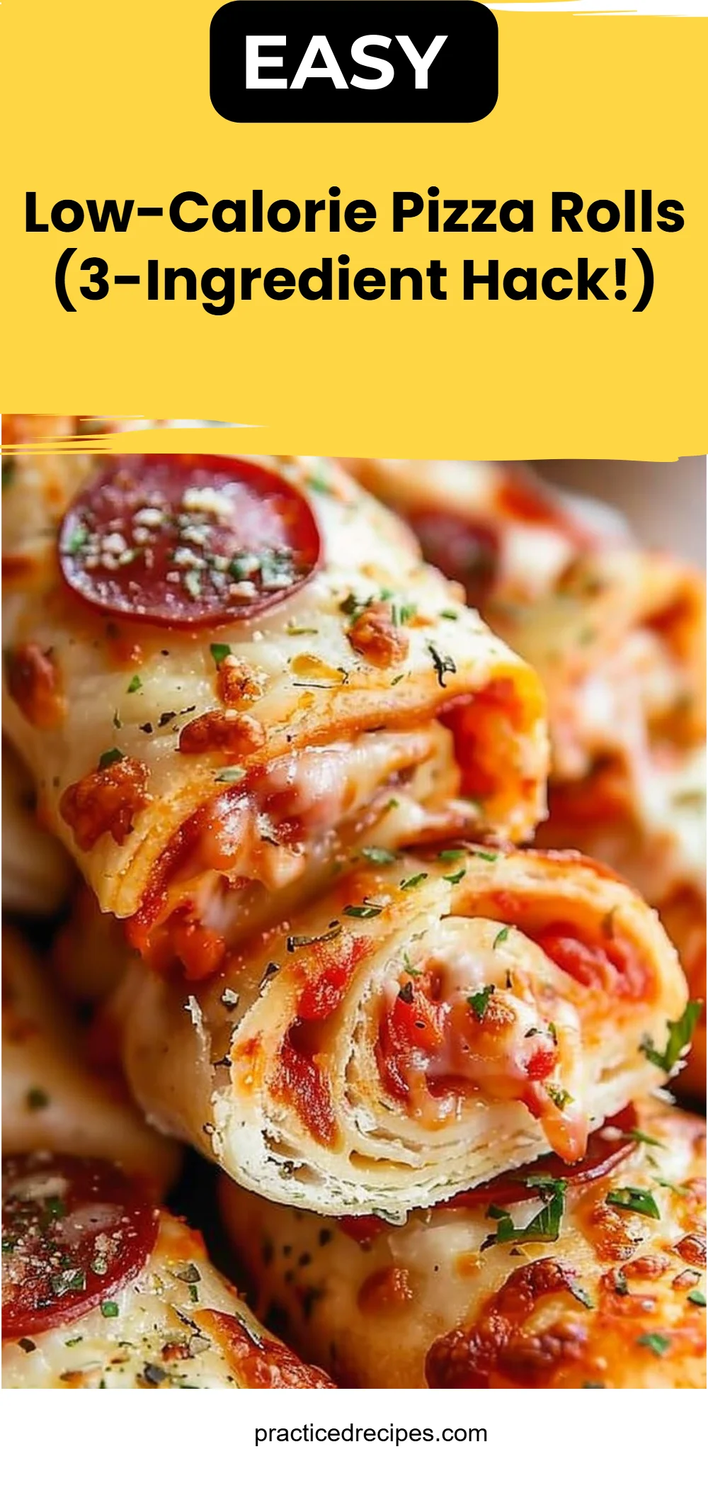 Low-Calorie Pizza Rolls (3-Ingredient Hack!)
