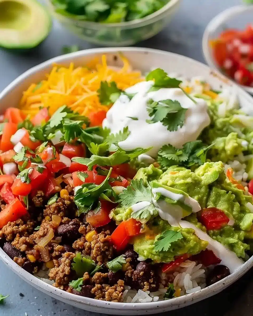 Easy Low Carb Burrito Bowl - 25min Breakfast Protein-Packed