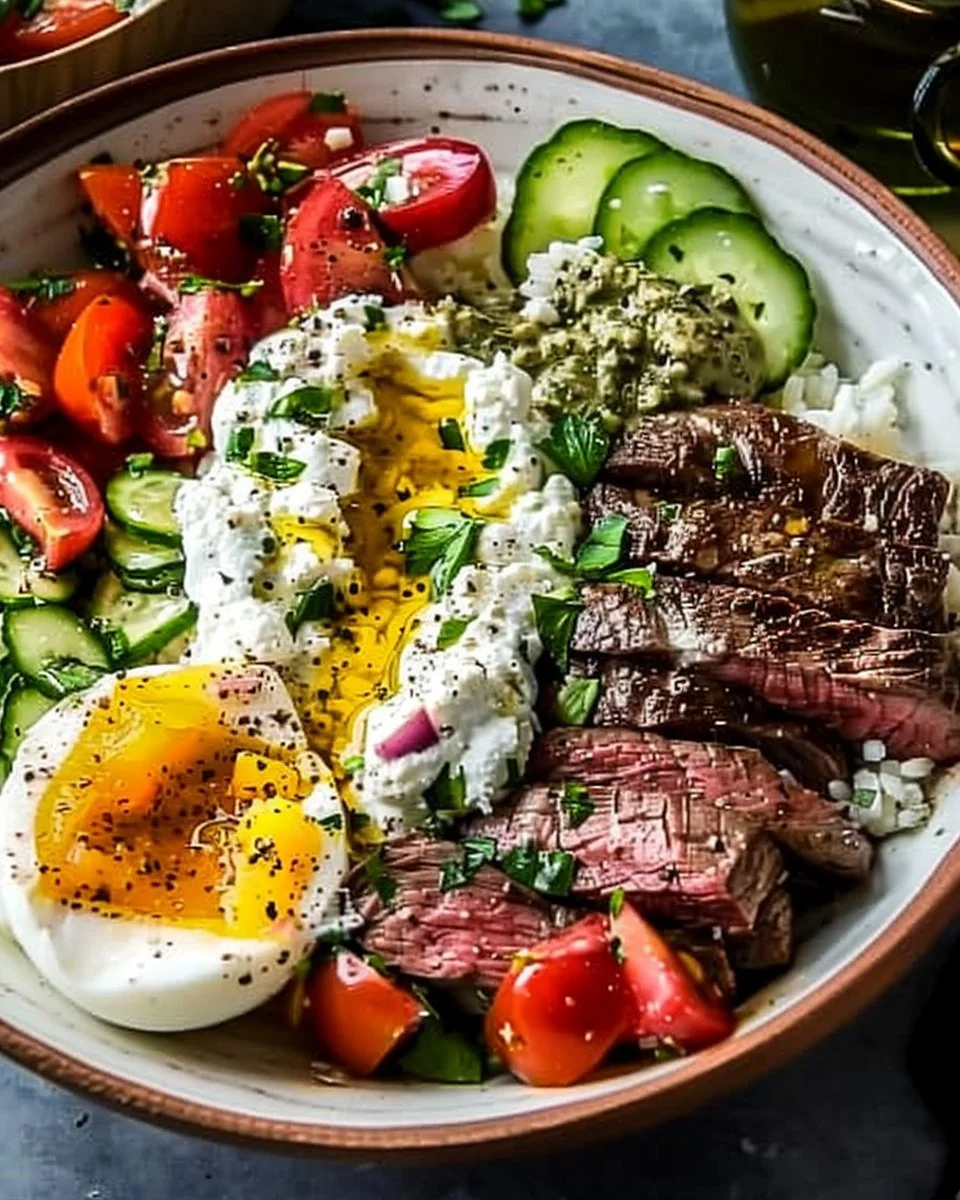 Mediterranean Steak Bowl Recipe