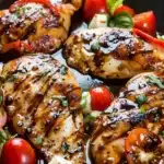 One-pan juicy chicken with balsamic sauce served on a plate