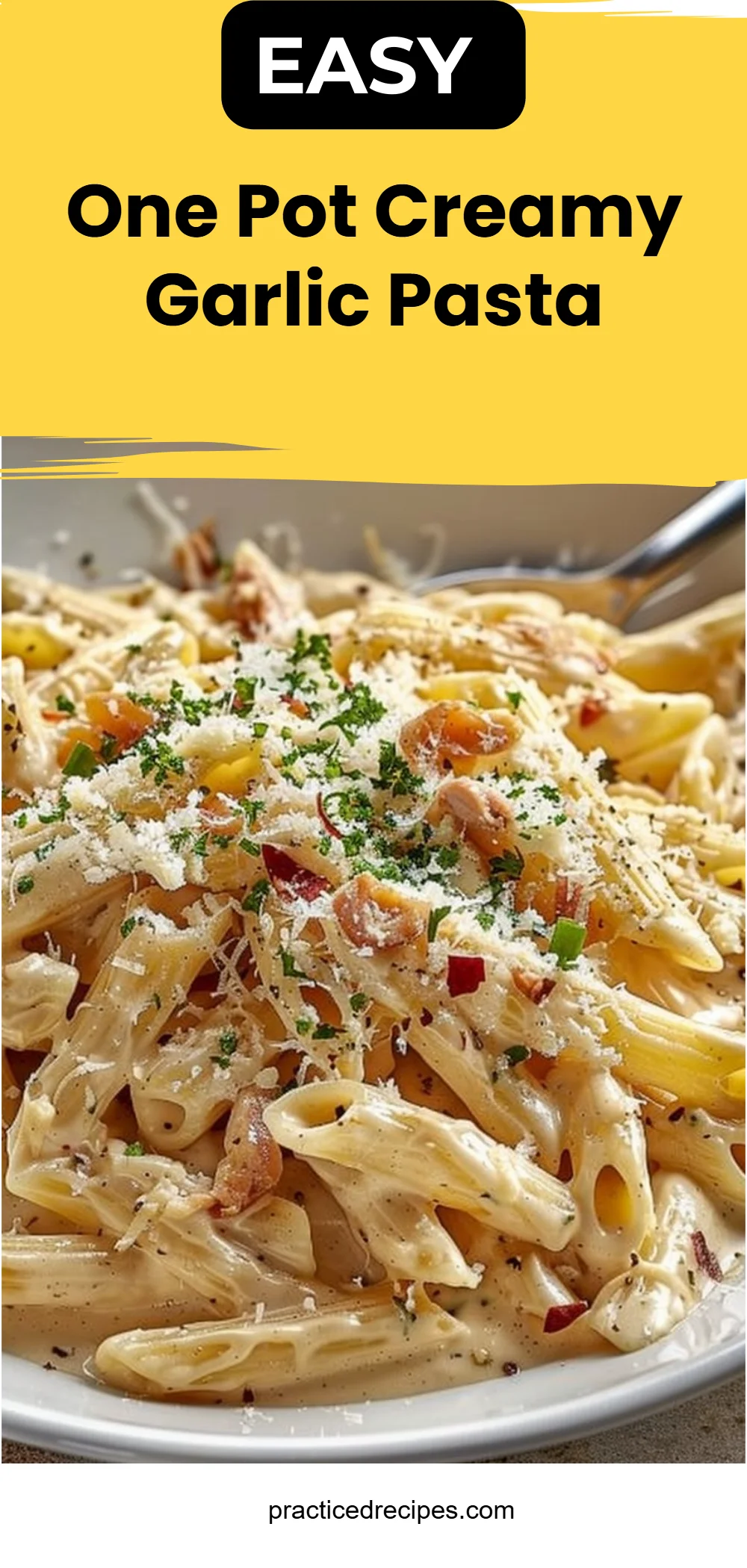 One Pot Creamy Garlic Pasta