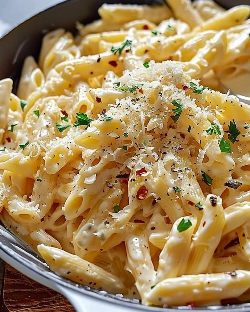 One Pot Creamy Garlic Pasta
