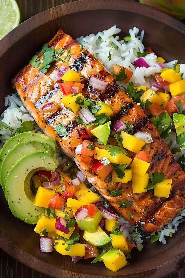 Salmon with Mango Salsa