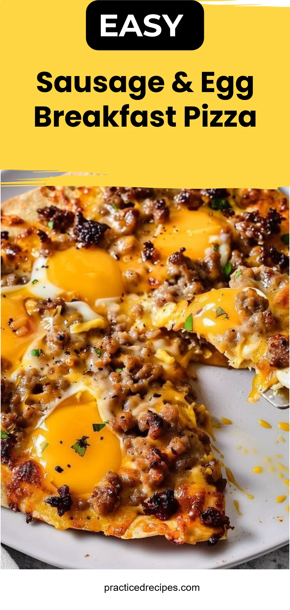 Sausage & Egg Breakfast Pizza
