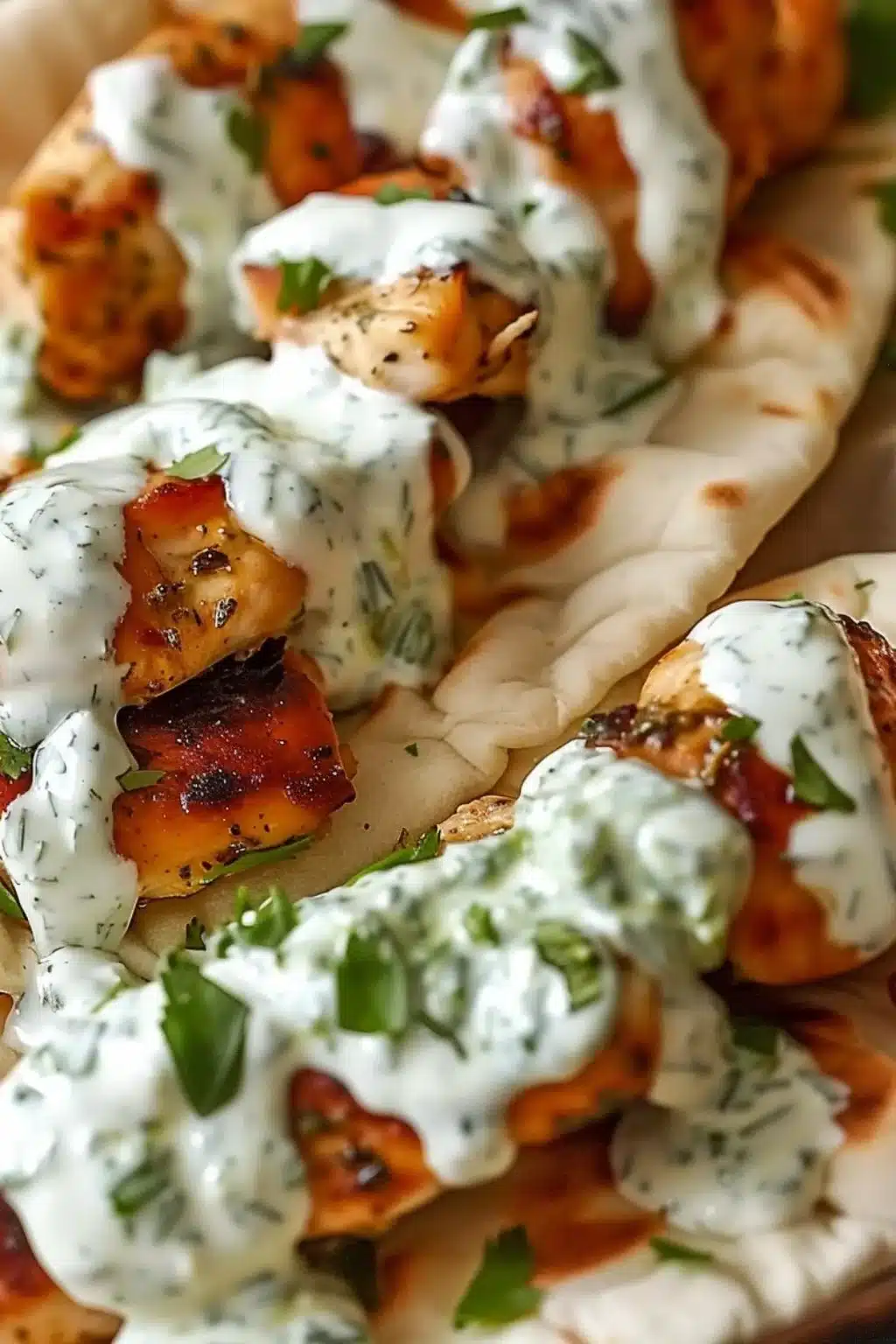 Sheet Pan Chicken Pitas with Herby Ranch Recipe