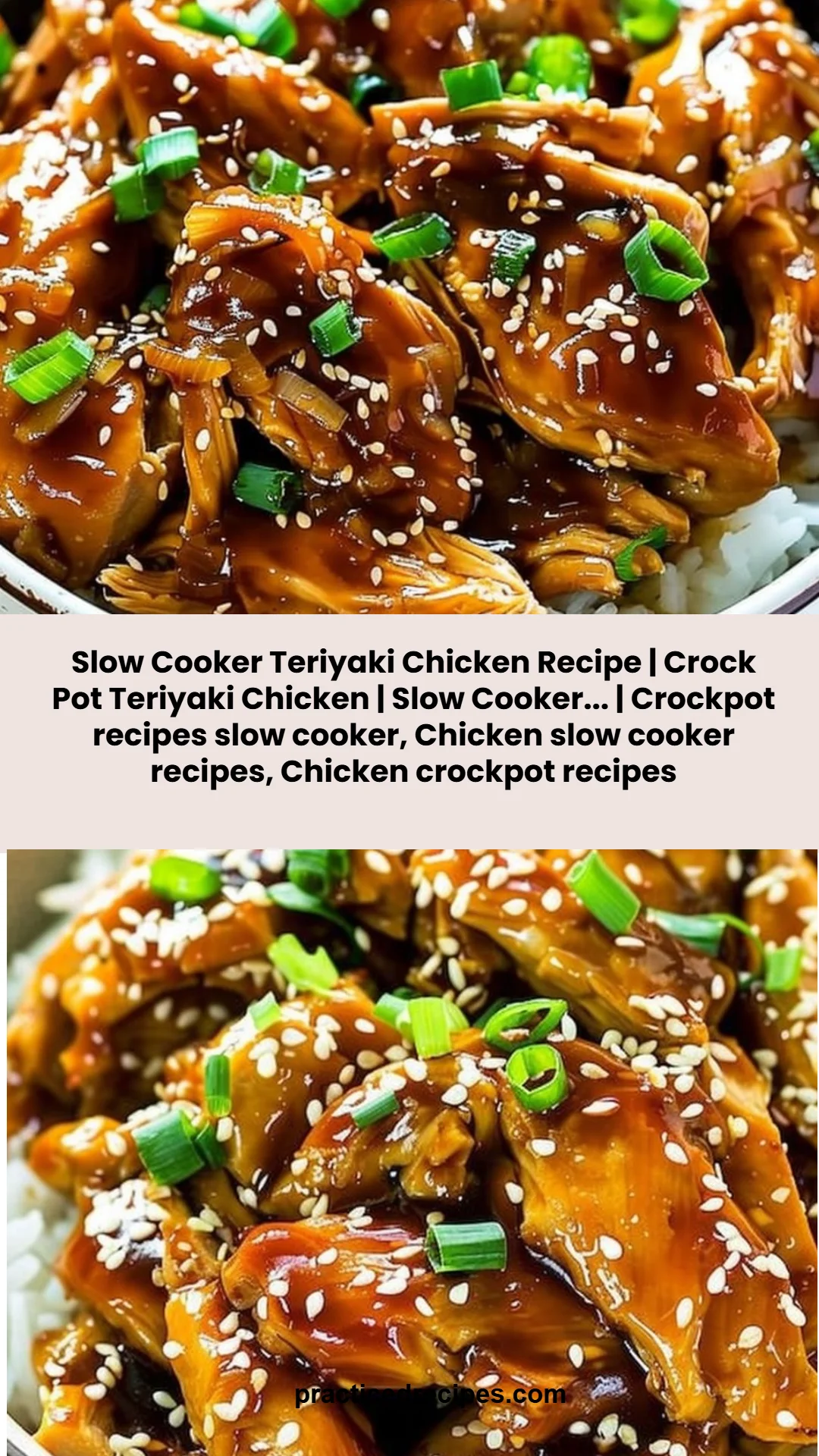 Slow Cooker Teriyaki Chicken Recipe | Crock Pot Teriyaki Chicken | Slow Cooker... | Crockpot recipes slow cooker, Chicken slow cooker recipes, Chicken crockpot recipes