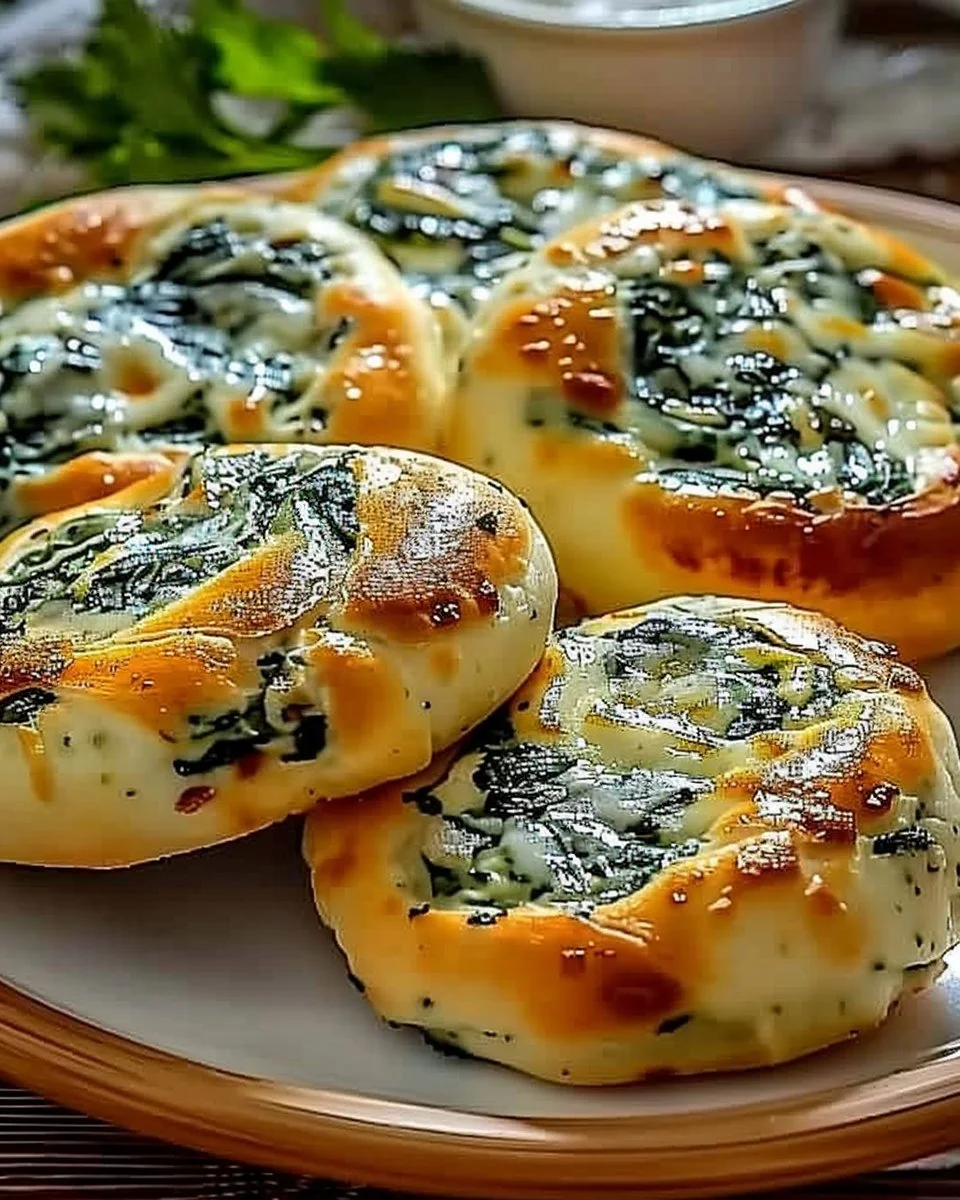 Spinach Cottage Cheese Bagels topped with fresh spinach and cottage cheese