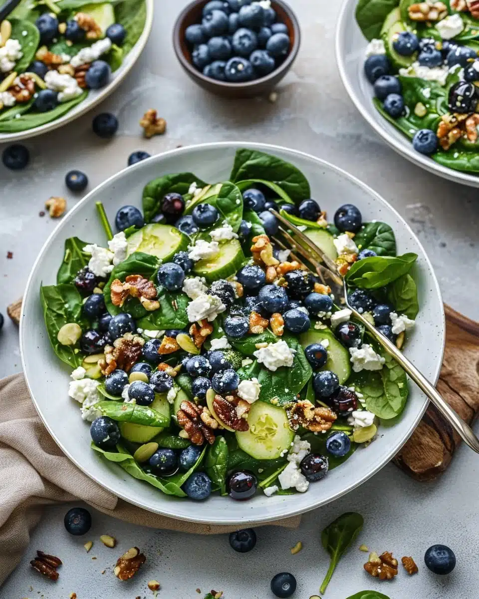 20-Minute Spinach Blueberry Salad