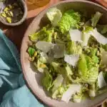 Fresh asparagus salad with vibrant vegetables and dressing