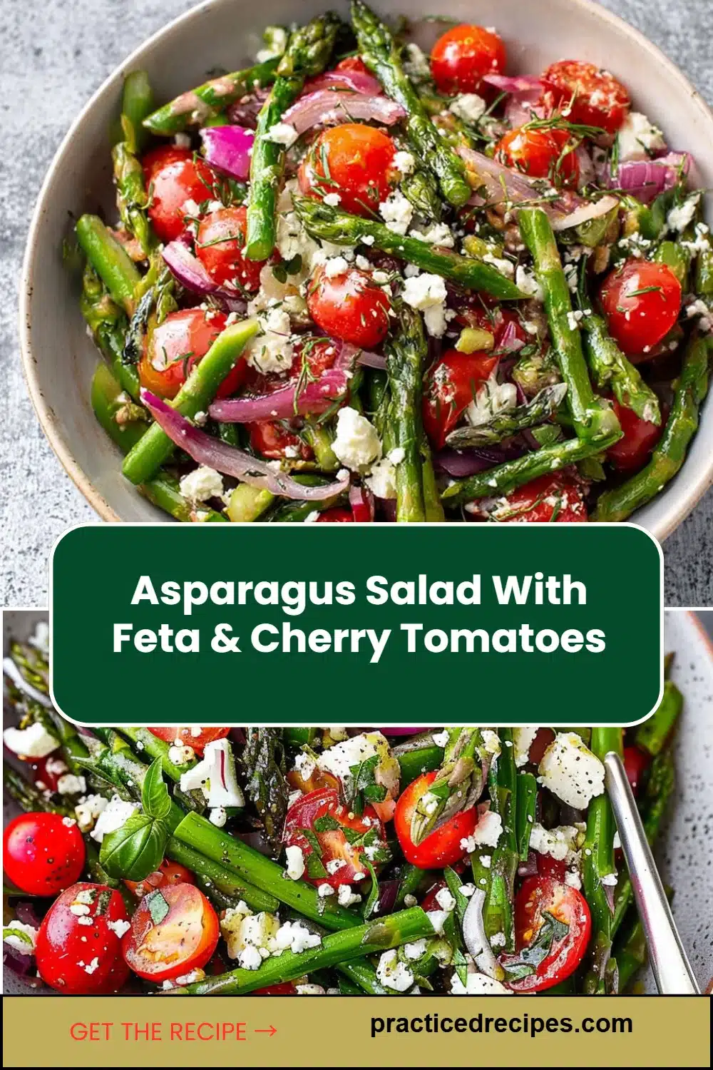Asparagus Salad With Feta & Cherry Tomatoes