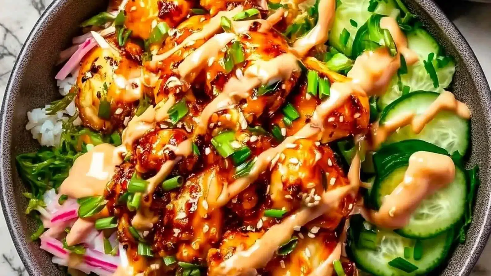 Bang Bang Chicken Rice Bowls