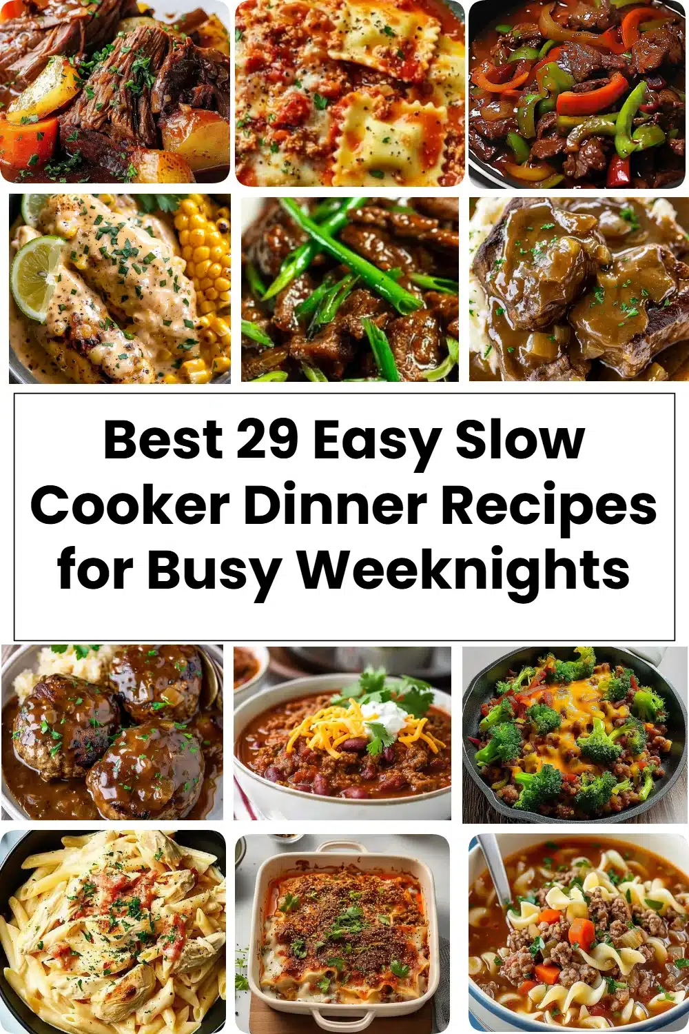 Delicious slow cooker recipes for easy weeknight dinners