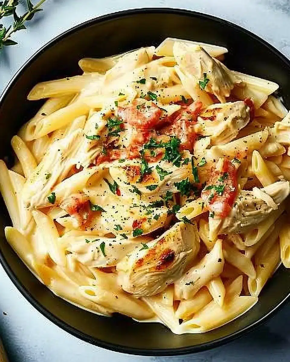 Crock Pot Creamy Cajun Chicken Pasta