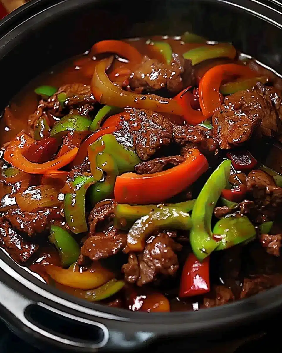 Crock Pot Pepper Steak
