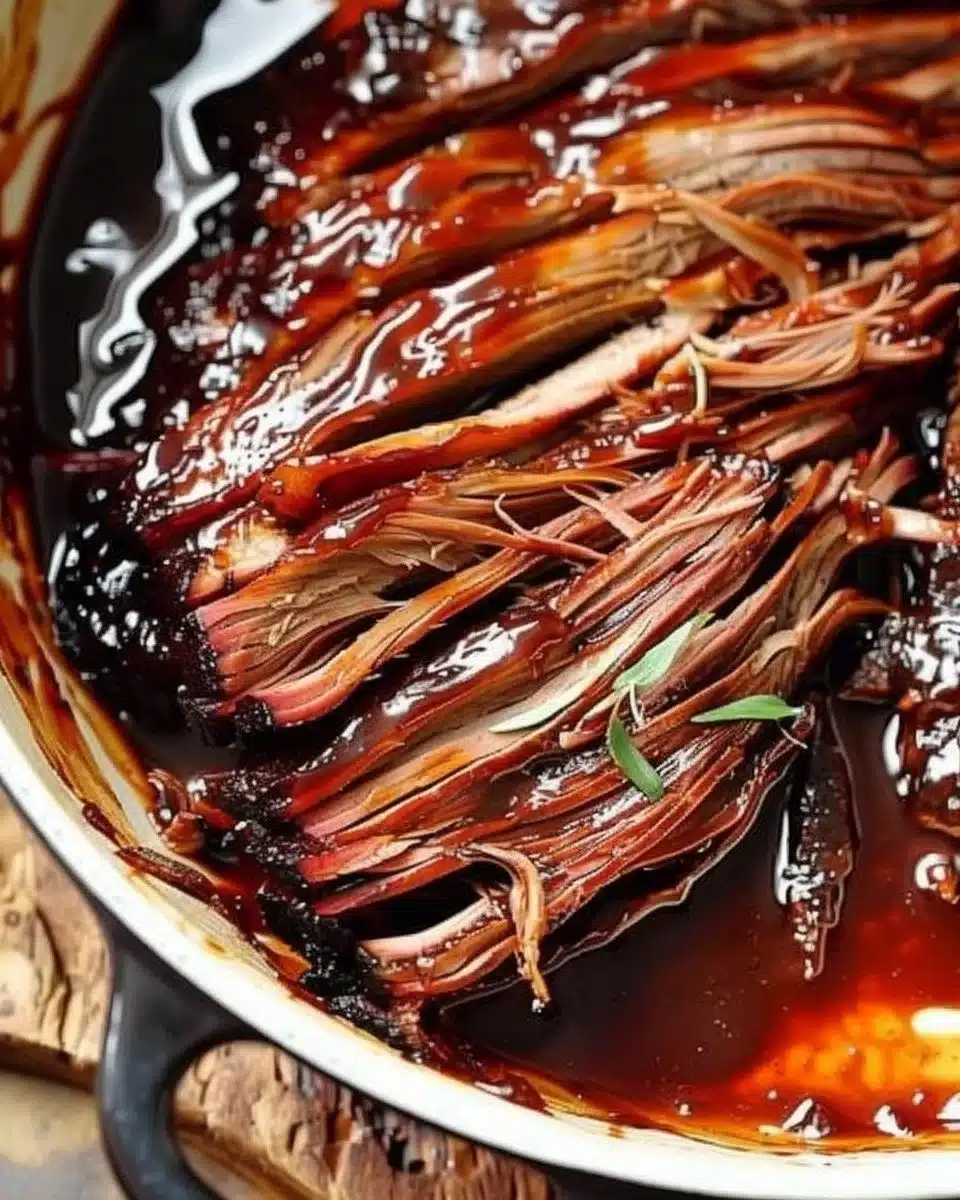 Slow Cooker BBQ Beef Brisket