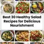 A vibrant healthy salad with fresh vegetables and dressings.