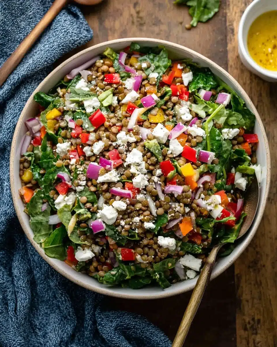Lemon Balsamic Lentil Salad