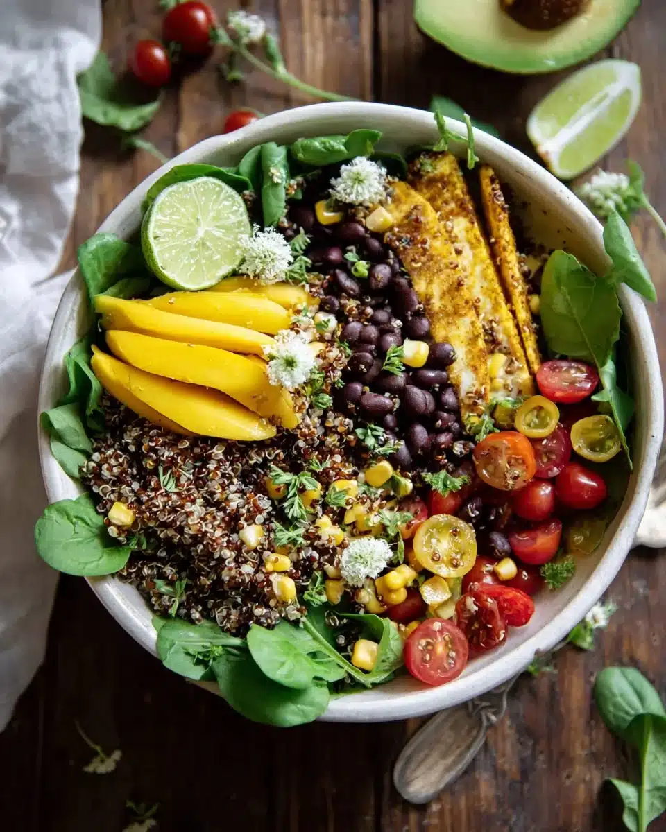 Chili Mango Zesty Quinoa Salad