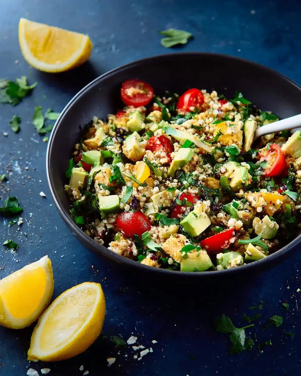 Mediterranean Quinoa Salad with Roasted Summer Vegetables