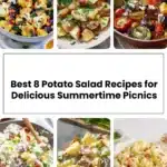 A variety of delicious potato salad recipes for summertime picnics.