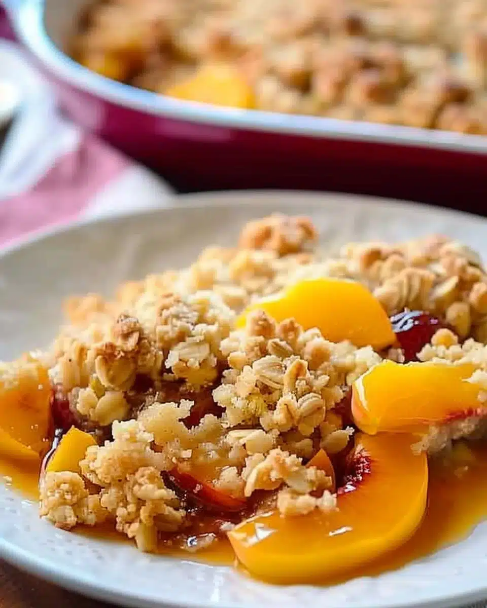 Best Buttery Nectarine Crisp