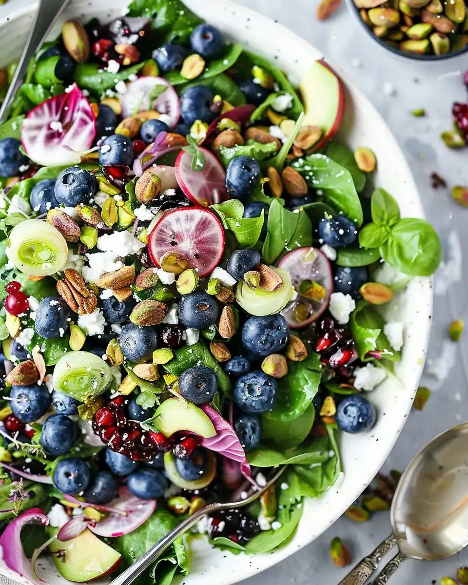 Blueberry Pistachio Spring Salad