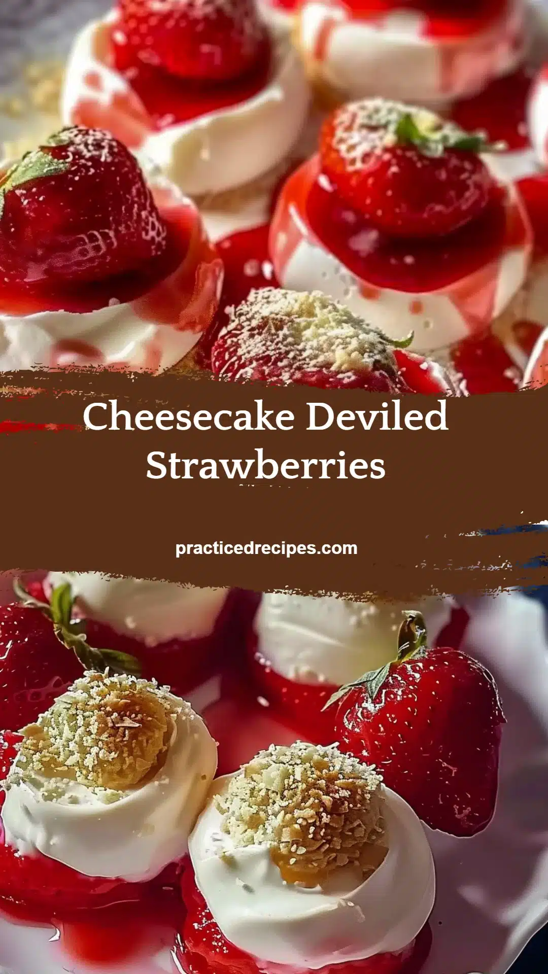 Cheesecake Deviled Strawberries